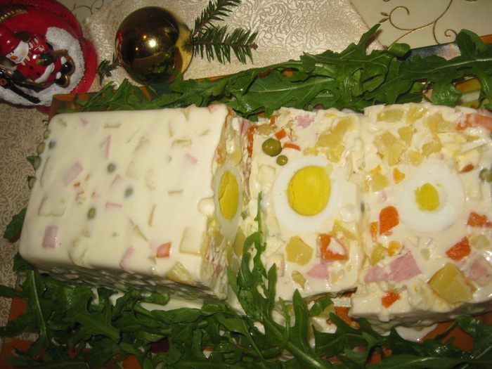 Салат-желе &amp;quot;Оливье&amp;quot;