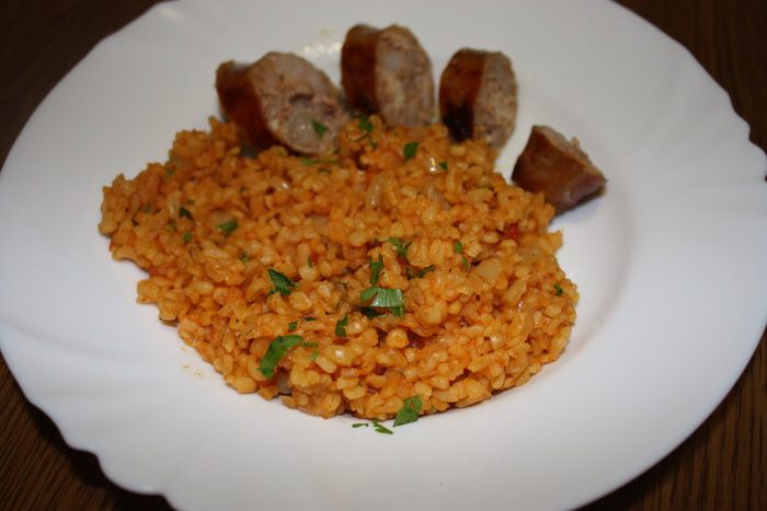 Турецкий плов (булгур с овощами)