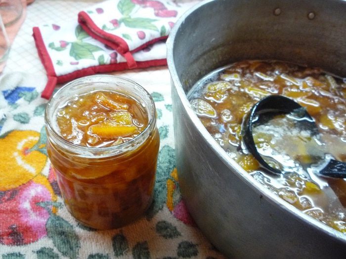 Ароматное яблочно-персиковое варенье