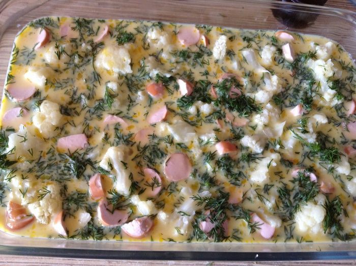 Запеканка с цветной капустой
