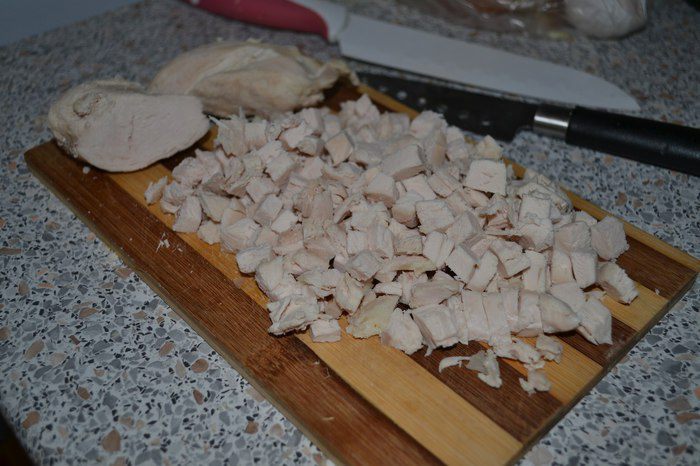 Пирог с курицей и грибами