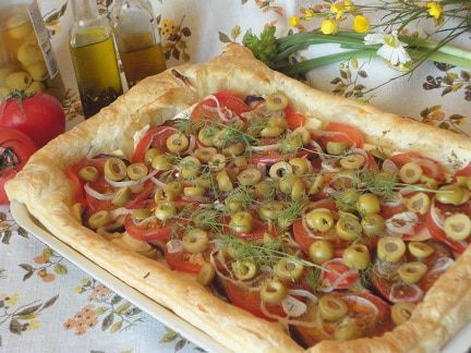 Быстрый овощной пирог