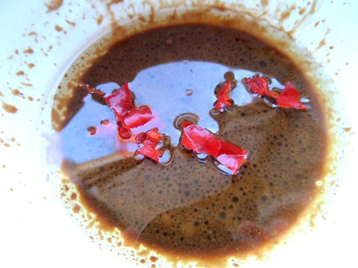 Постный салат из чечевицы