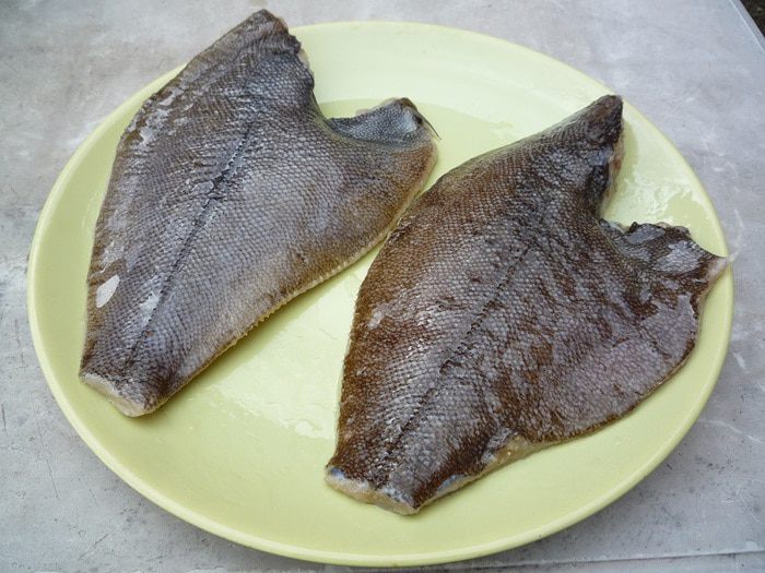 Камбала черноморская на гриле