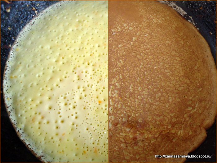 Тыквенные блины с апельсиновой цедрой