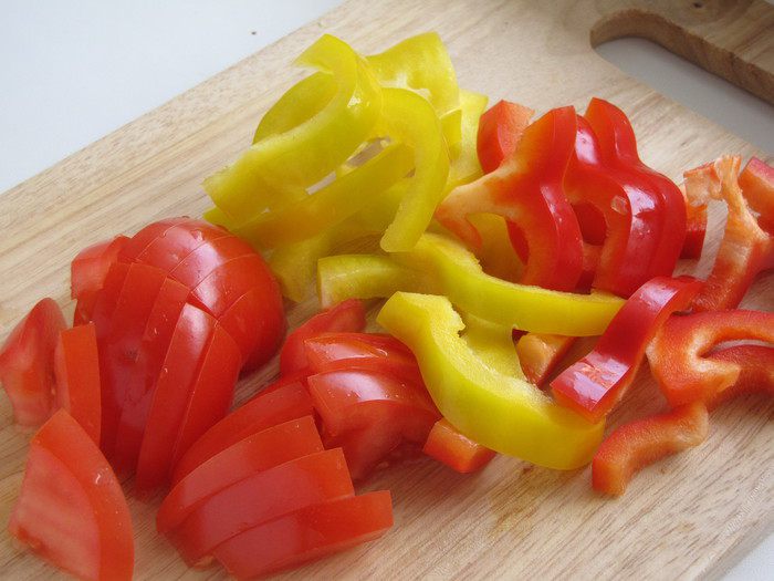 Рагу из куриных сердечек в мексиканском стиле