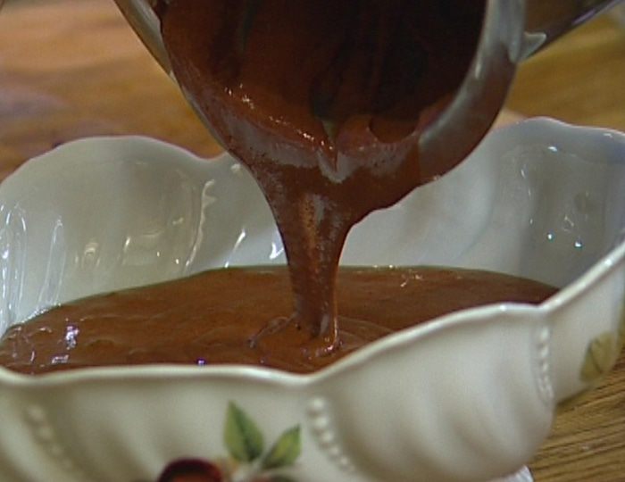 Шоколадный мусс с мятой