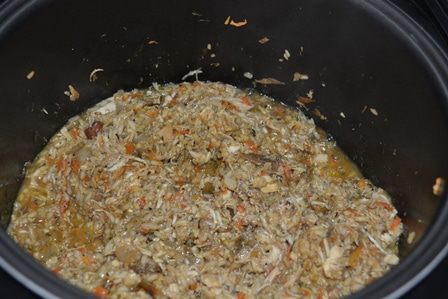 Ризотто с курицей и грибами в мультиварке