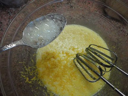 Лимонный кекс с абрикосами
