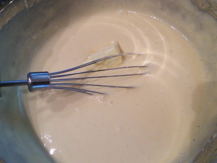 Ореховый тарт с персиковым курдом 