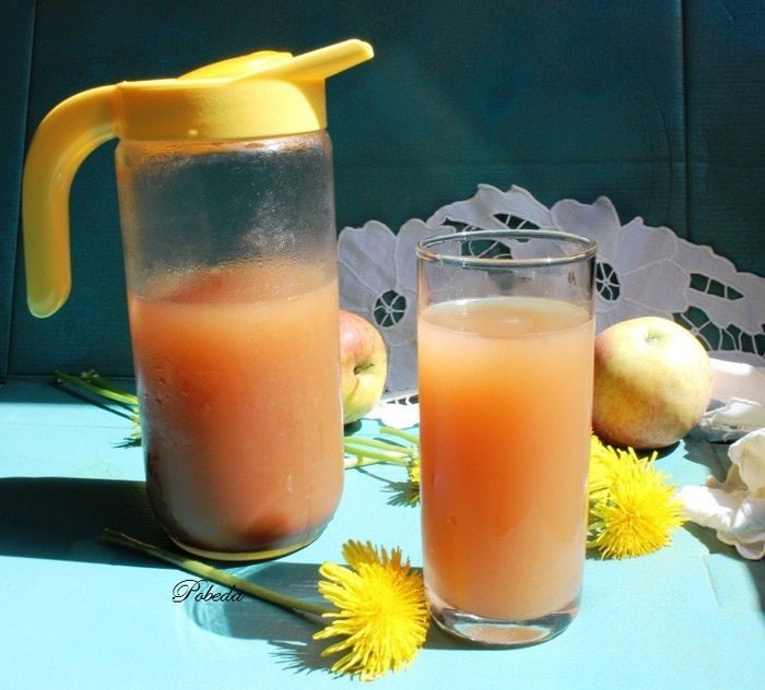 Квас на яблочном соке