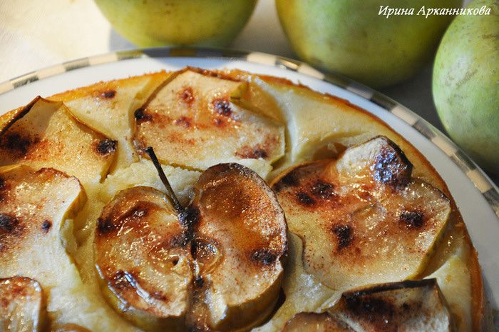 Яблочный пирог с сыром