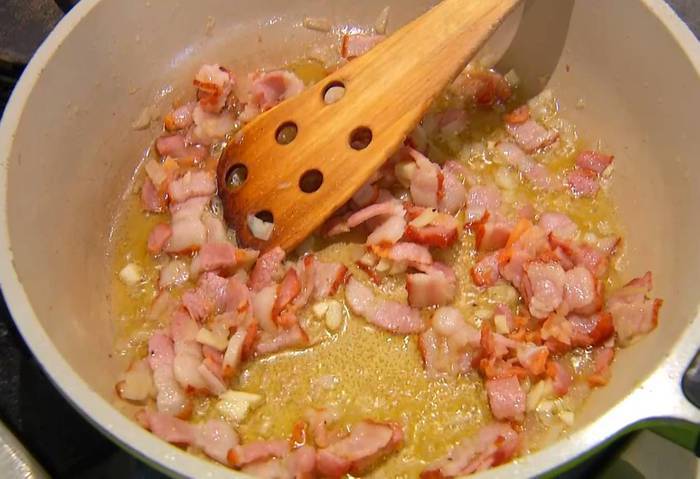 Паста, запеченная с тыквой и брокколи