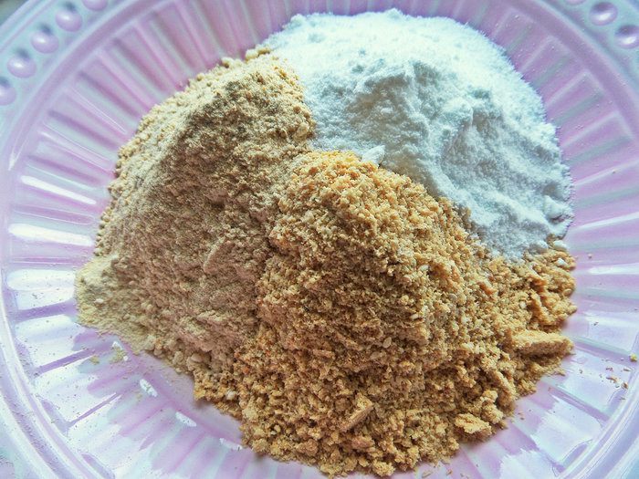 Кунжутное печенье на жареной муке