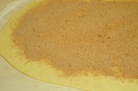 Яблочная гармошка с корицей и какао