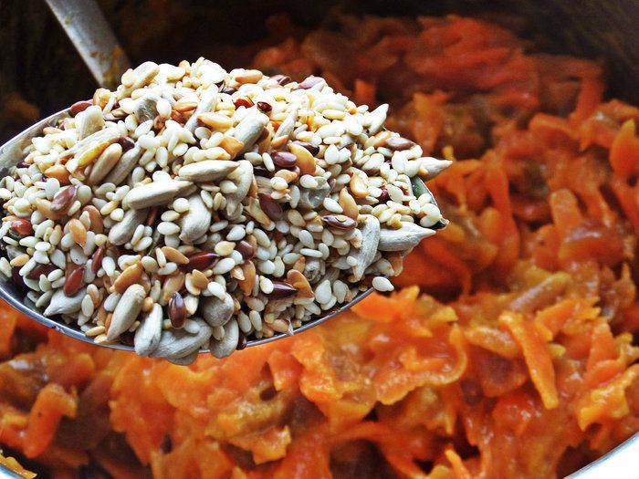 Запеканка морковная с курагой