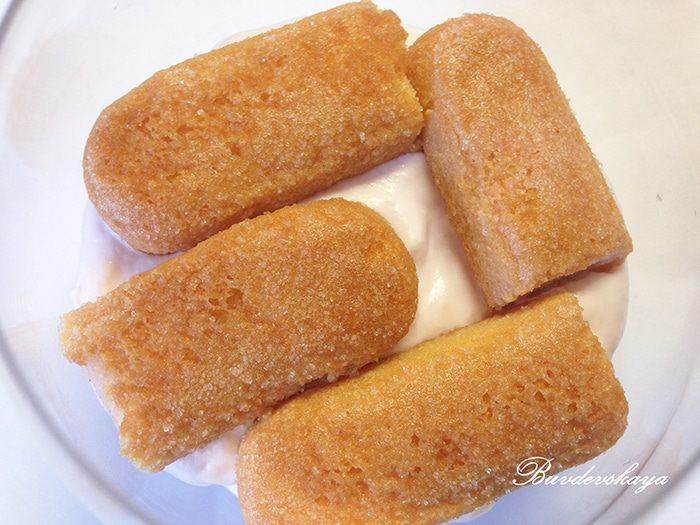 Фиалковое Тирамису (без сырых яиц)