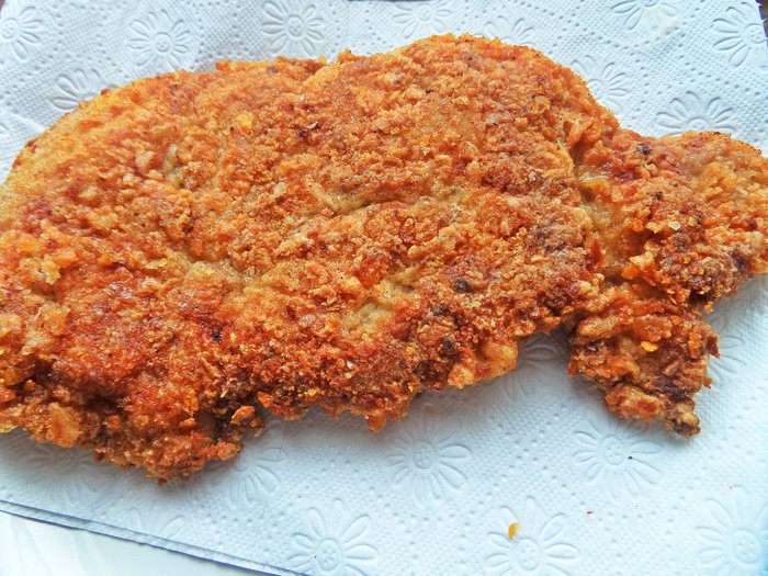 Отбивные в хрустящей корочке с рисом