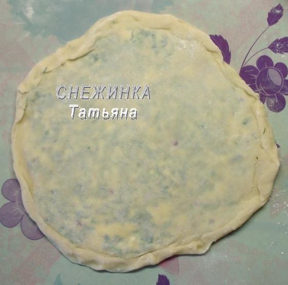 Заварные лепешки с сыром и зеленью
