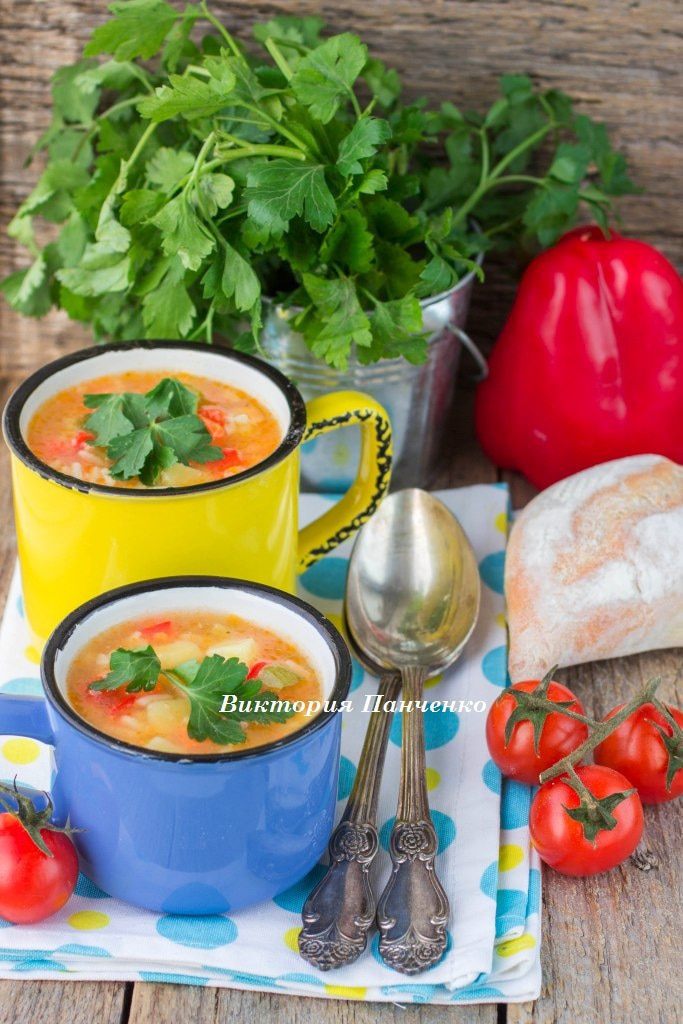 Минестроне с рисом 