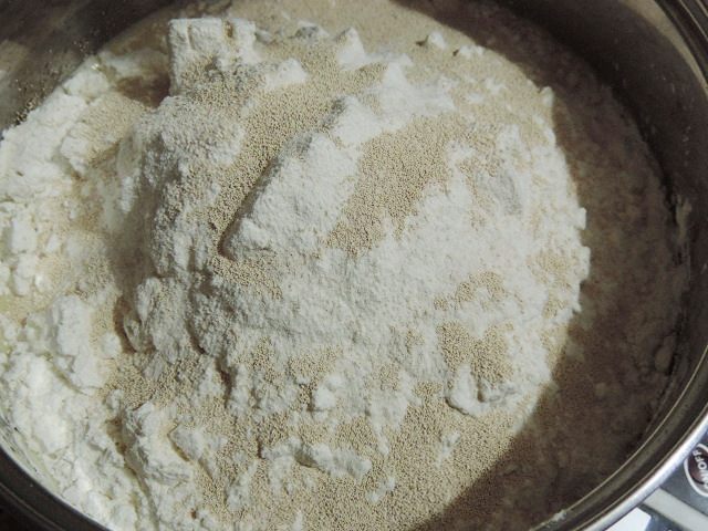 Трехслойная кулебяка &amp;quot;Золотая рыбка&amp;quot;