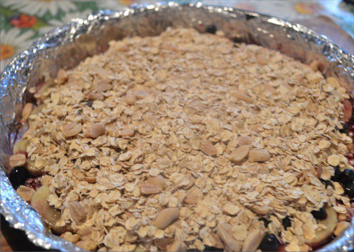Овсяный пирог без муки и сахара