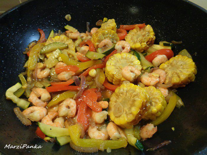 Соте из креветок &amp;quot;Тайский стиль&amp;quot;