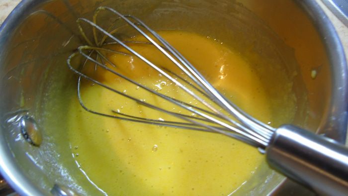 Лимонные блины с кокосово-лимонным кремом