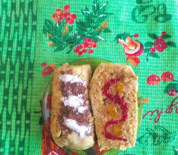 Лёгкие апельсиново-банановые кексы