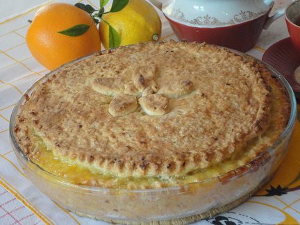 Лимонно-апельсиновый пирог