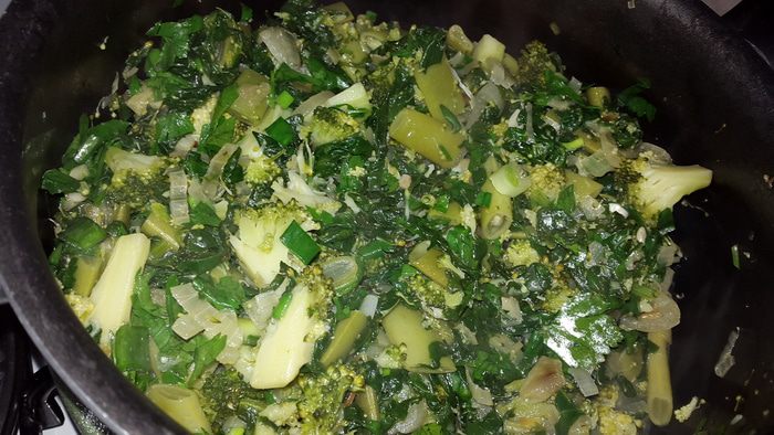 Зеленый микс с кускусом