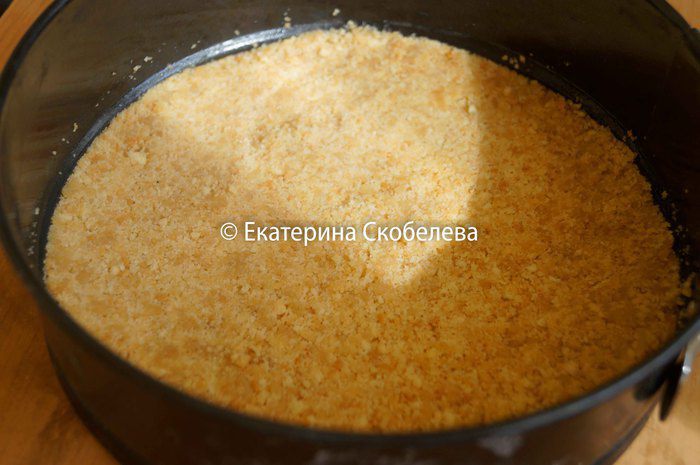 Трехслойный кофейно-шоколадный чизкейк 