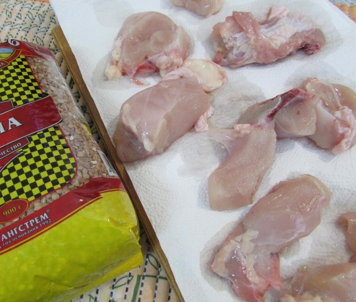 Суп с гречневыми клецками-кнопками