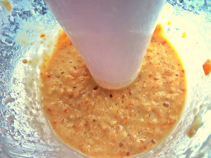 Смузи с курагой, фасолью и отрубями