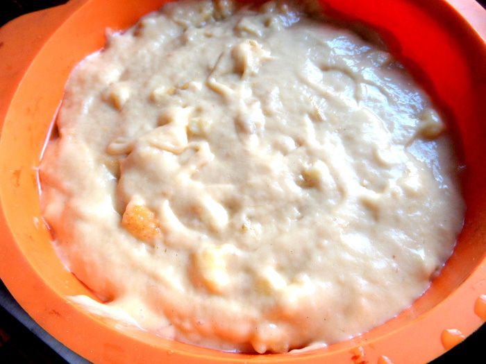 Бананово-шоколадный кекс