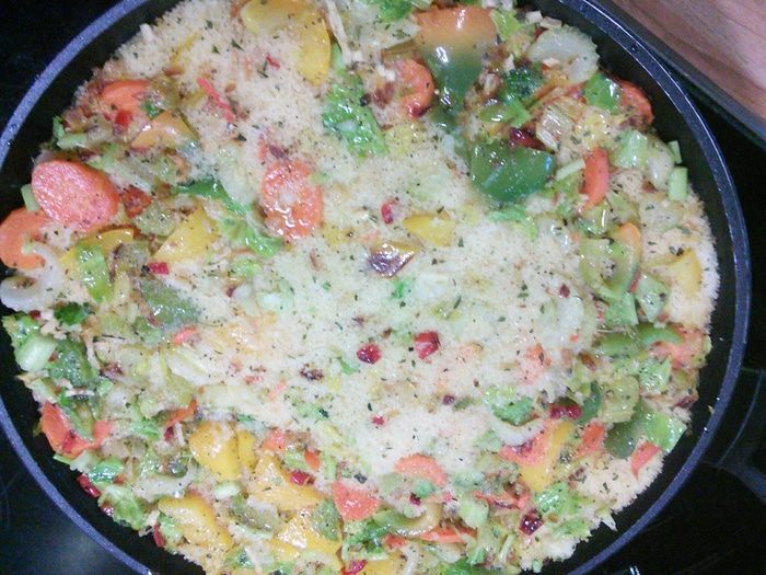 Весёлый кускус с овощами 