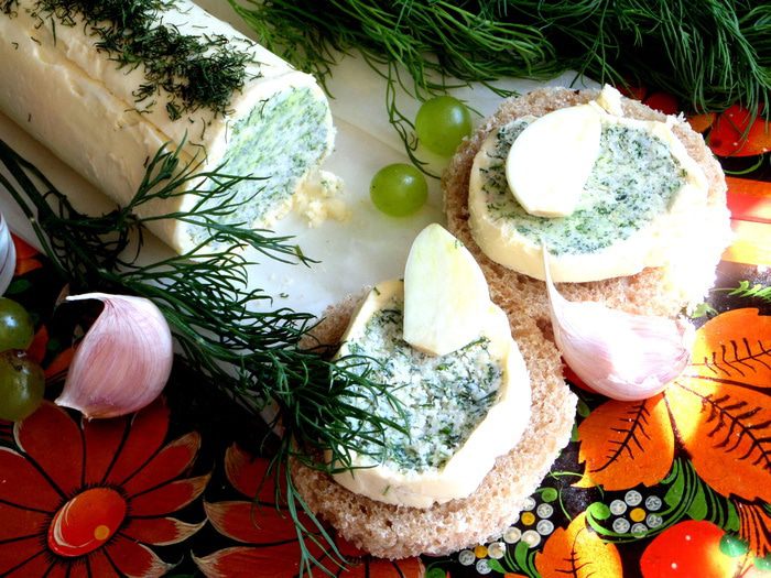 Сливочное масло с начинкой из краба и зелени (для Елены Ковач)