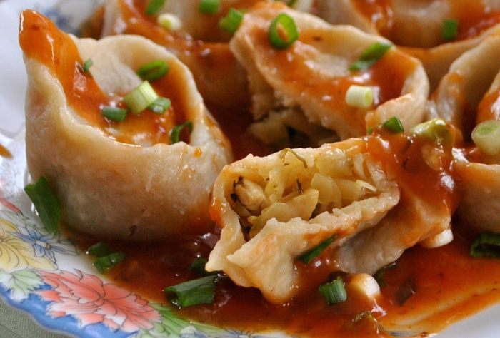 Кундюмы с капустой и грибами