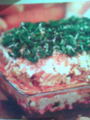 Овощной торт с грецкими орехами