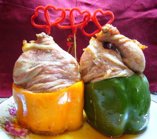 Цыплята-корнишоны в перцах &amp;quot;Love is…&amp;quot;