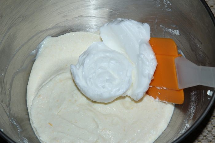 Творожно-яблочный мусс с апельсиновым желе