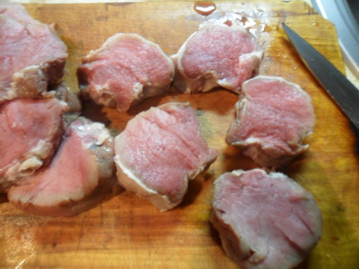 Свиные медальоны с кисло-сладким перцем