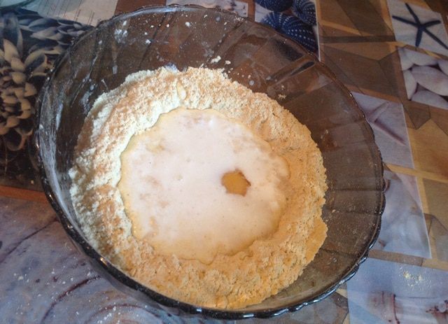Хинкал из кукурузной муки с начинкой