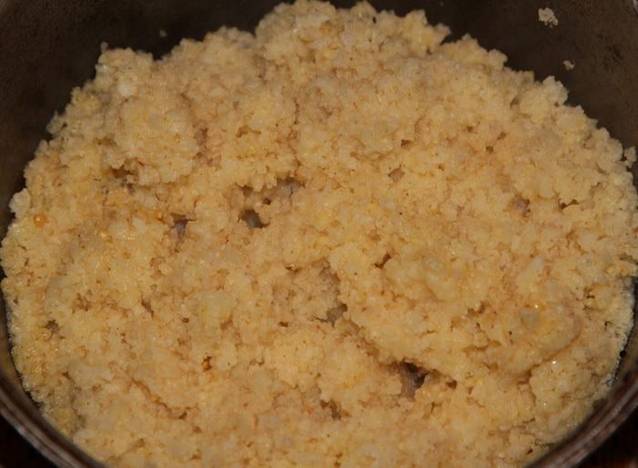 Пшенный кугель с изюмом