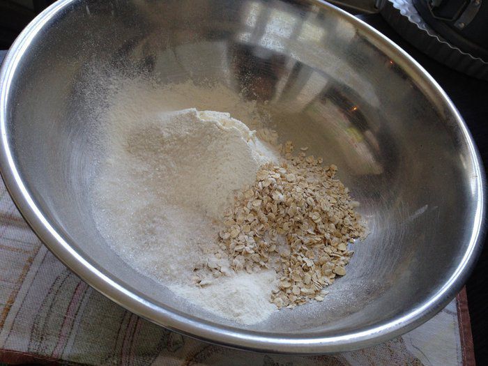 Овсяная галета с яблоками