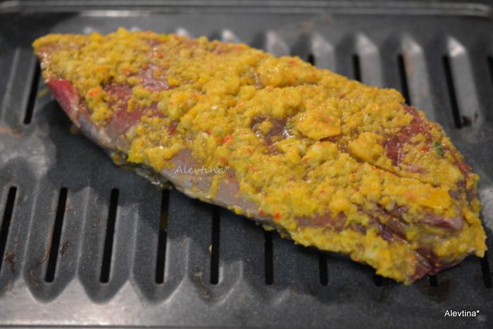 Говядина (маринад с перцами)