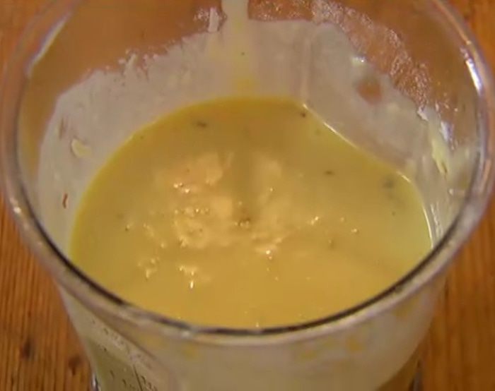 Блины с луком и сыром 