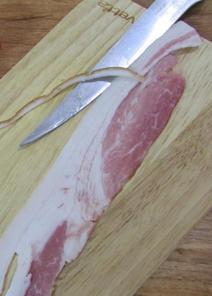 Картофельный мильфей с беконом