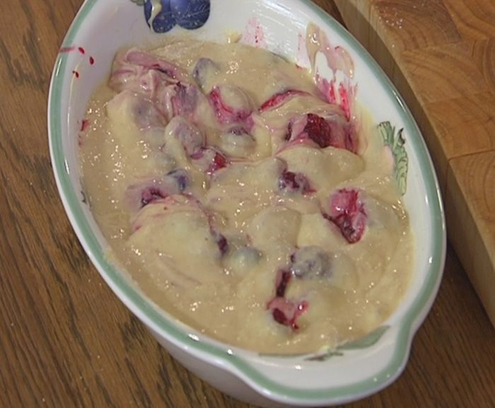 Клафути с ягодами 