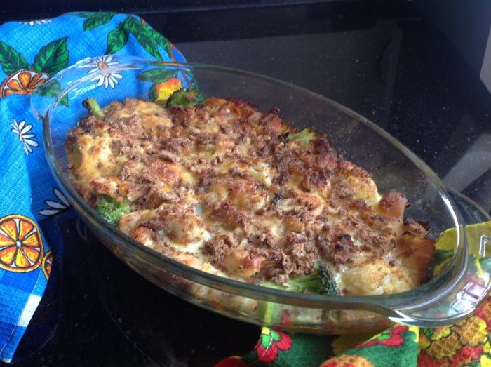 Гратен с курицей